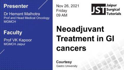 Neoadjuvant Treatment in GI cancers