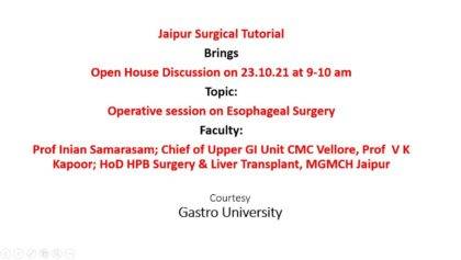 Session on Esophageal Surgery