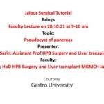Session on Pseudocyst of pancreas, 
