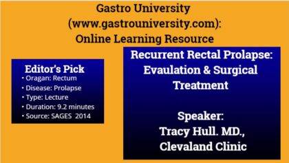 Recurrent Rectal Prolapse: Surgical Managment